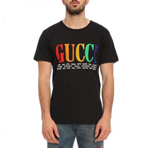 rainbow gucci shirt kids|Gucci v neck t shirt.